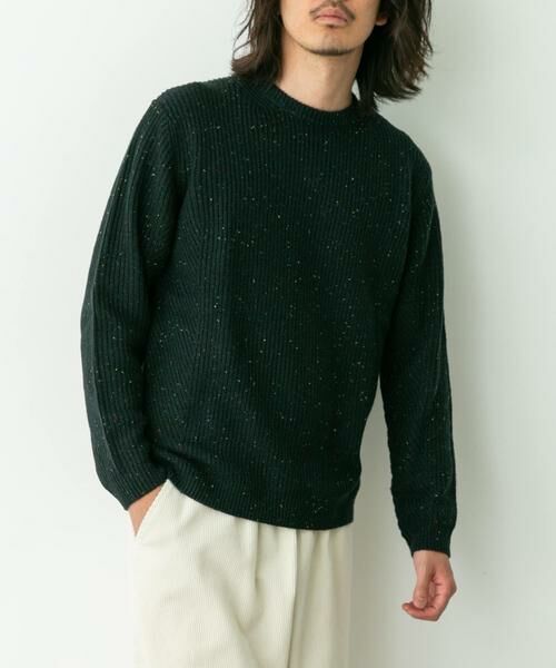 Sonny Label / サニーレーベル ニット・セーター | ウォッシャブルウール混クルーネックニット | 詳細2