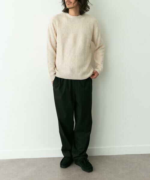 Sonny Label / サニーレーベル ニット・セーター | ウォッシャブルウール混クルーネックニット | 詳細21