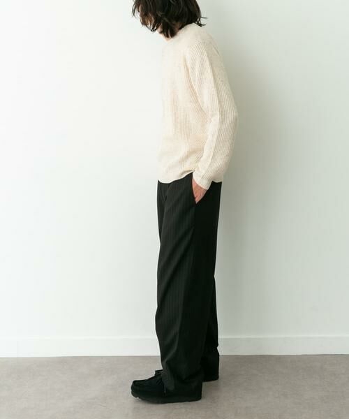 Sonny Label / サニーレーベル ニット・セーター | ウォッシャブルウール混クルーネックニット | 詳細23