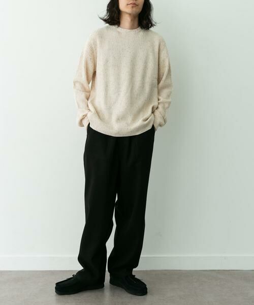 Sonny Label / サニーレーベル ニット・セーター | ウォッシャブルウール混クルーネックニット | 詳細27