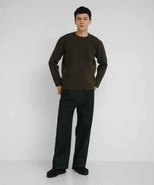 Sonny Label / サニーレーベル ニット・セーター | 抗ピルウォッシャブルクルーネックニット | 詳細4