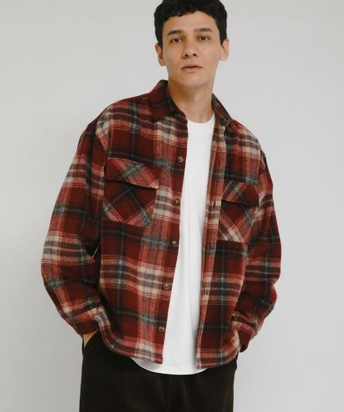 Sonny Label / サニーレーベル シャツ・ブラウス | シャギーチェックダブルポケットシャツ | 詳細1