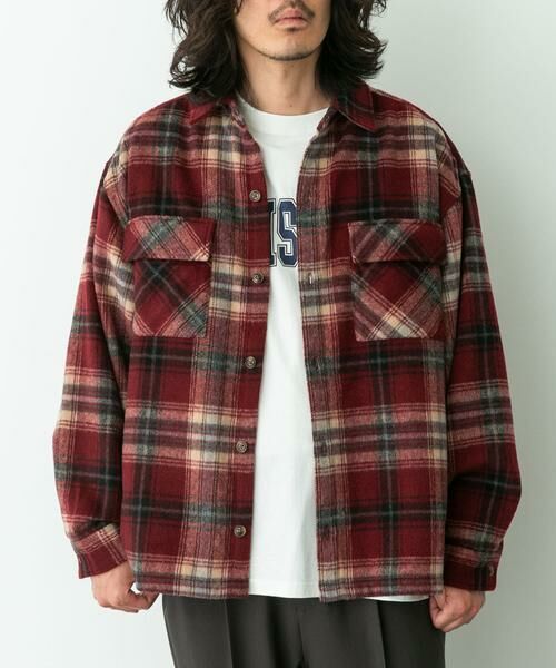 Sonny Label / サニーレーベル シャツ・ブラウス | シャギーチェックダブルポケットシャツ | 詳細10