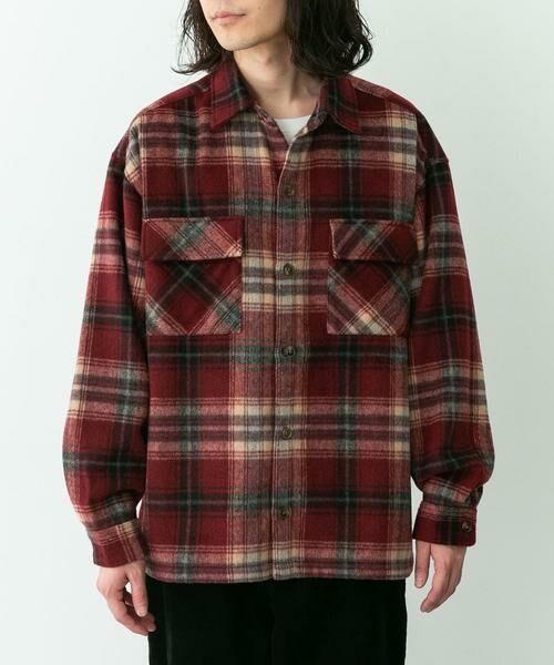 Sonny Label / サニーレーベル シャツ・ブラウス | シャギーチェックダブルポケットシャツ | 詳細13