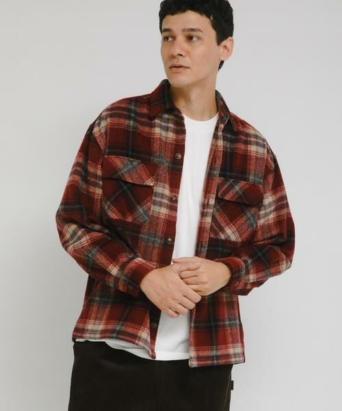 Sonny Label / サニーレーベル シャツ・ブラウス | シャギーチェックダブルポケットシャツ | 詳細2