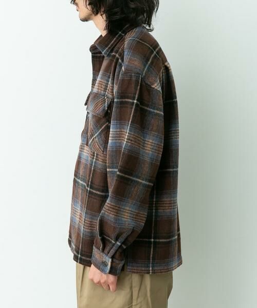 Sonny Label / サニーレーベル シャツ・ブラウス | シャギーチェックダブルポケットシャツ | 詳細30