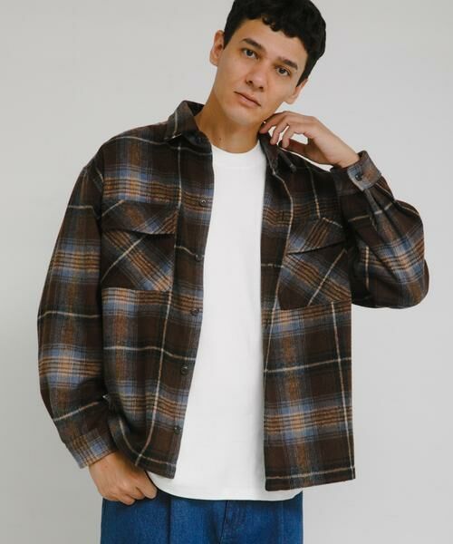 Sonny Label / サニーレーベル シャツ・ブラウス | シャギーチェックダブルポケットシャツ | 詳細19