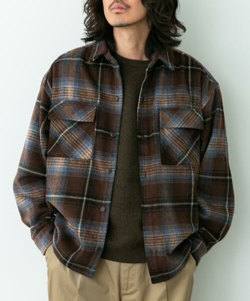 Sonny Label / サニーレーベル シャツ・ブラウス | シャギーチェックダブルポケットシャツ | 詳細25