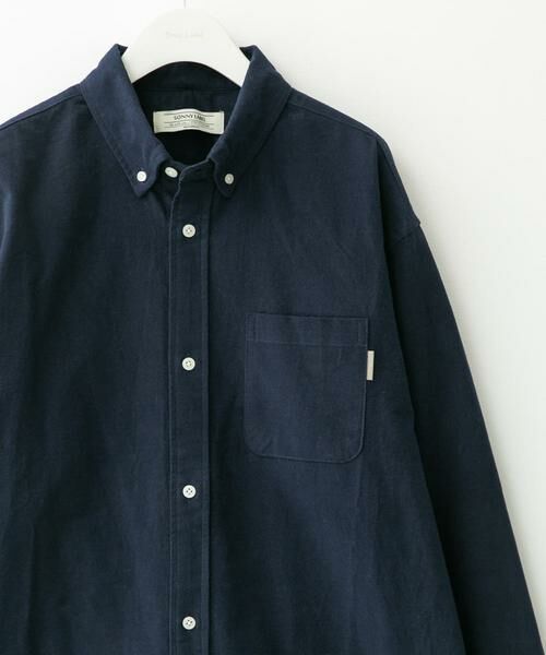 Sonny Label/サニーレーベル シャギーオックスボタンダウンシャツ ネイビー M Sonny Label/サニーレーベル シャギーオックスボタンダウンシャツ ネイビー M