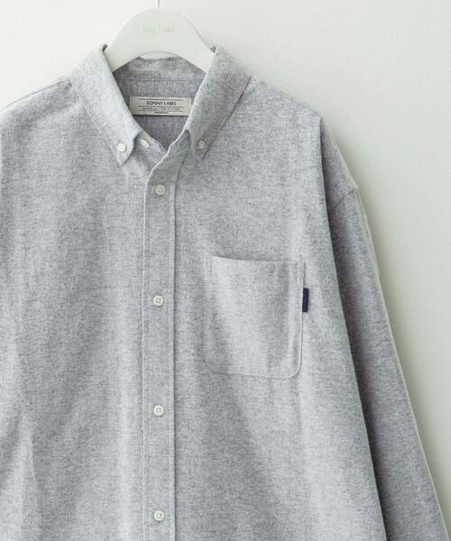 Sonny Label/サニーレーベル シャギーオックスボタンダウンシャツ グレー L Sonny Label/サニーレーベル シャギーオックスボタンダウンシャツ グレー L