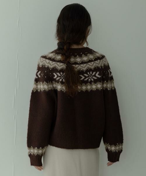 Sonny Label / サニーレーベル ニット・セーター | 求心柄ニットカーディガン | 詳細2