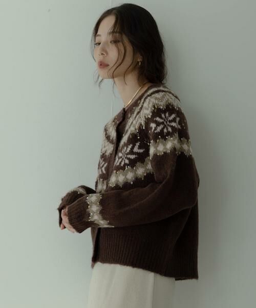 Sonny Label / サニーレーベル ニット・セーター | 求心柄ニットカーディガン | 詳細3