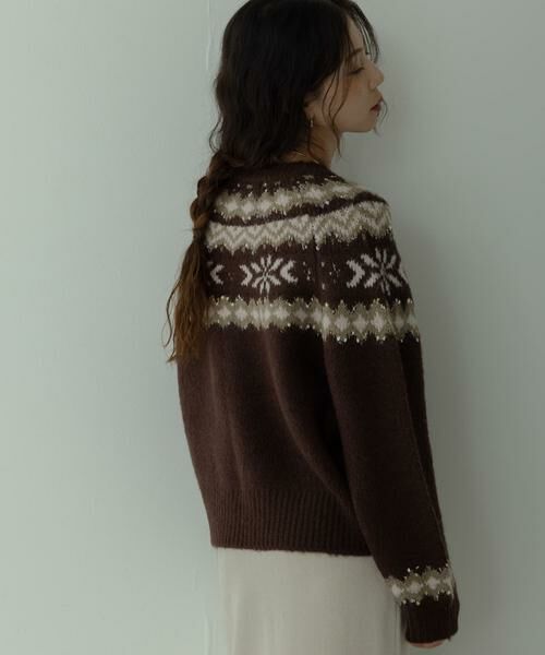 Sonny Label / サニーレーベル ニット・セーター | 求心柄ニットカーディガン | 詳細4