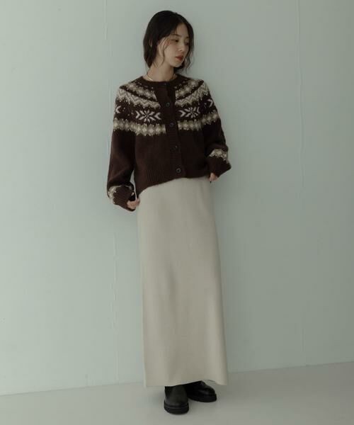 Sonny Label / サニーレーベル ニット・セーター | 求心柄ニットカーディガン | 詳細6