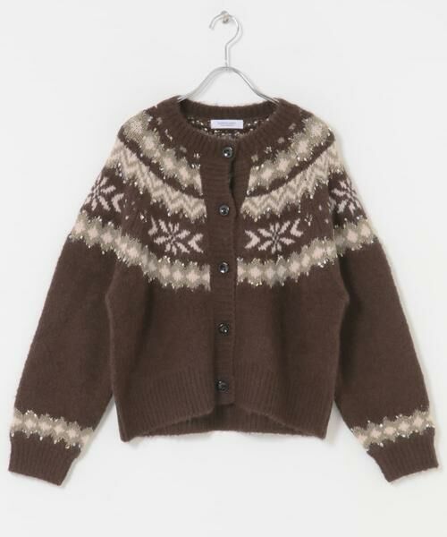 Sonny Label / サニーレーベル ニット・セーター | 求心柄ニットカーディガン | 詳細8