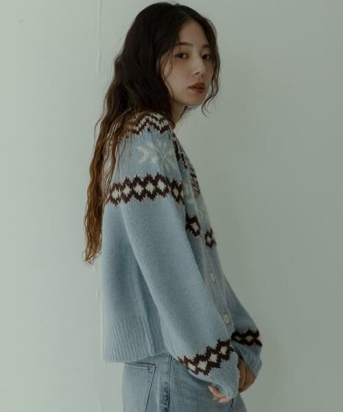 Sonny Label / サニーレーベル ニット・セーター | 求心柄ニットカーディガン | 詳細18