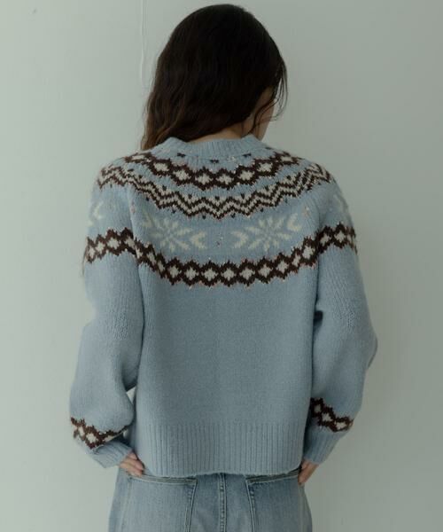 Sonny Label / サニーレーベル ニット・セーター | 求心柄ニットカーディガン | 詳細19