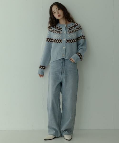 Sonny Label / サニーレーベル ニット・セーター | 求心柄ニットカーディガン | 詳細20