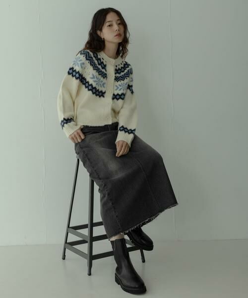 Sonny Label / サニーレーベル ニット・セーター | 求心柄ニットカーディガン | 詳細30