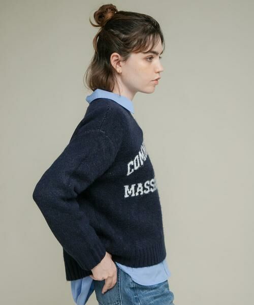 Sonny Label / サニーレーベル ニット・セーター | 『洗濯可』ジャガードロゴニットプルオーバー | 詳細12