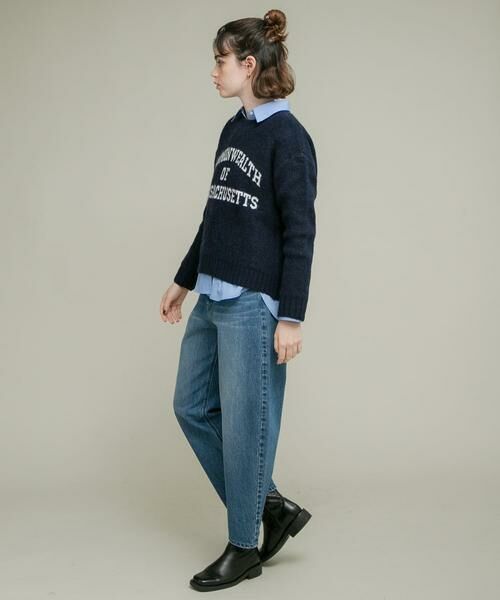 Sonny Label / サニーレーベル ニット・セーター | 『洗濯可』ジャガードロゴニットプルオーバー | 詳細14