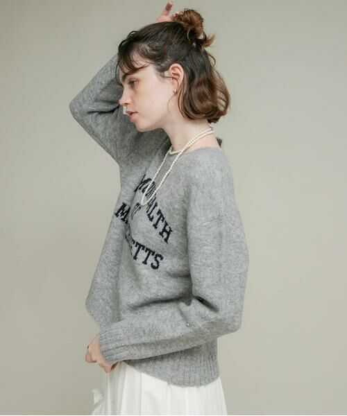 Sonny Label / サニーレーベル ニット・セーター | 『洗濯可』ジャガードロゴニットプルオーバー | 詳細26