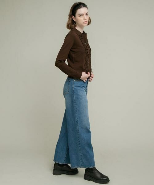 Sonny Label / サニーレーベル ニット・セーター | シルク混フリルニットシャツ | 詳細7