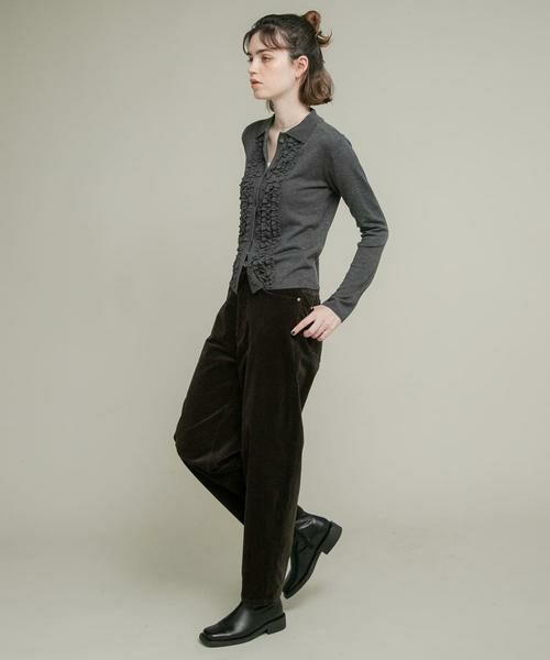 Sonny Label / サニーレーベル ニット・セーター | シルク混フリルニットシャツ | 詳細25