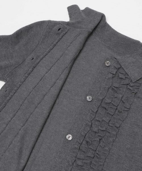 Sonny Label / サニーレーベル ニット・セーター | シルク混フリルニットシャツ | 詳細27