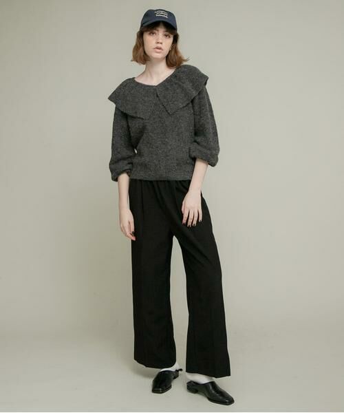 Sonny Label / サニーレーベル ニット・セーター | 『WEB限定』フリルカラーアゼニット | 詳細15
