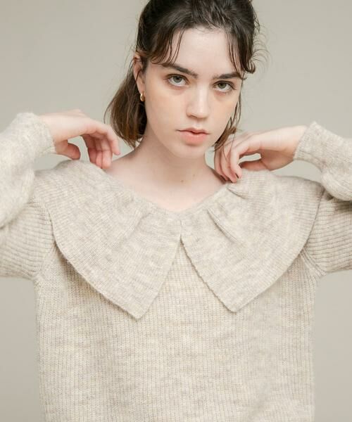 Sonny Label / サニーレーベル ニット・セーター | 『WEB限定』フリルカラーアゼニット | 詳細23