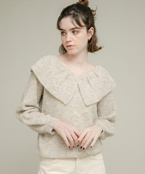 Sonny Label/サニーレーベル 『WEB限定』フリルカラーアゼニット ベージュ FREE Sonny Label/サニーレーベル 『WEB限定』フリルカラーアゼニット ベージュ FREE