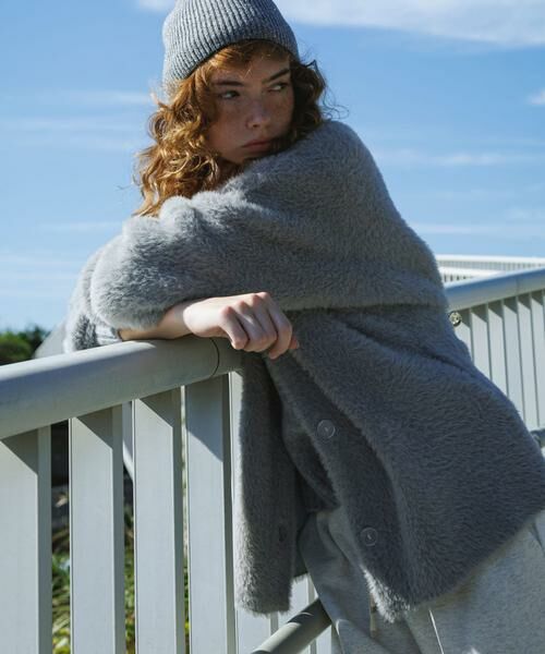 Sonny Label / サニーレーベル カーディガン・ボレロ | ダブルフェイスバイカラーカーディガン | 詳細10