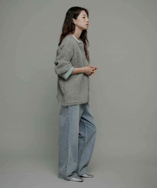 Sonny Label / サニーレーベル カーディガン・ボレロ | ダブルフェイスバイカラーカーディガン | 詳細16