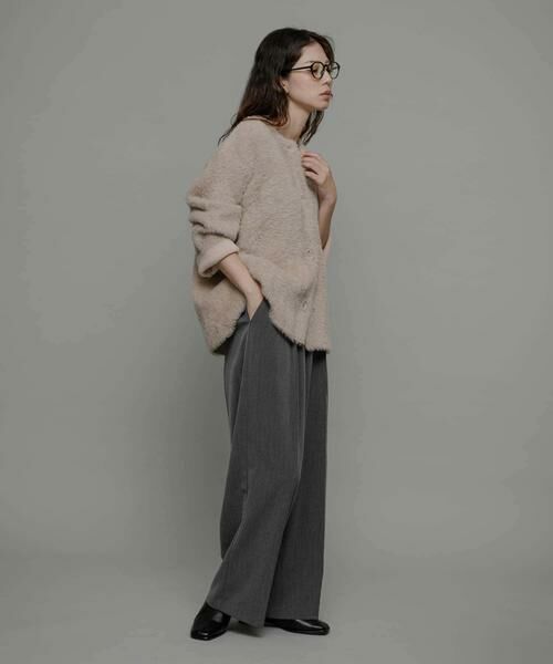 Sonny Label / サニーレーベル カーディガン・ボレロ | ダブルフェイスバイカラーカーディガン | 詳細28