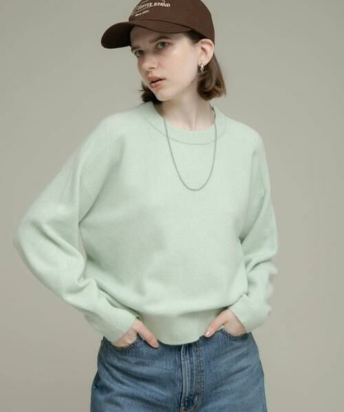 Sonny Label / サニーレーベル ニット・セーター | フラッフィータッチクルーネックニットプルオーバー | 詳細2