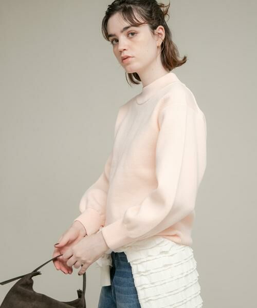 Sonny Label / サニーレーベル ニット・セーター | モックネックスウェットライクニットプルオーバー | 詳細3