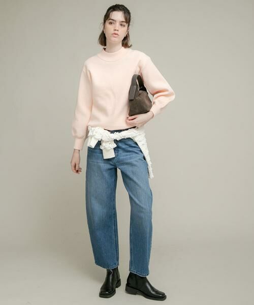 Sonny Label / サニーレーベル ニット・セーター | モックネックスウェットライクニットプルオーバー | 詳細5