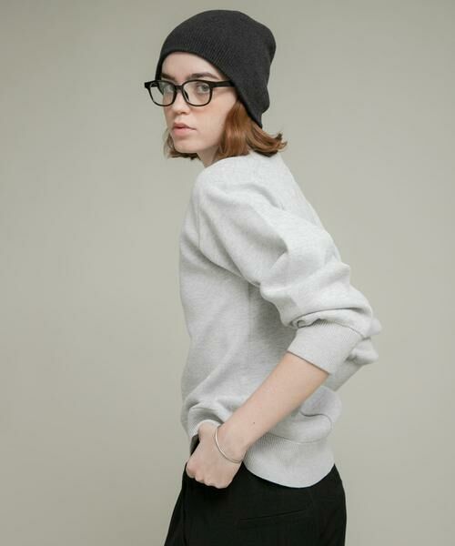 Sonny Label / サニーレーベル ニット・セーター | モックネックスウェットライクニットプルオーバー | 詳細11
