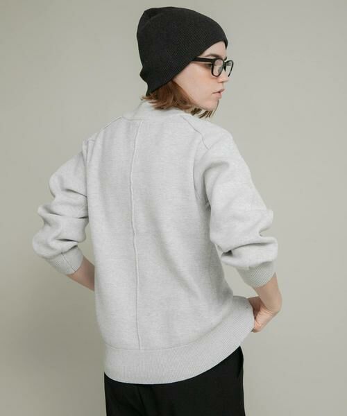 Sonny Label / サニーレーベル ニット・セーター | モックネックスウェットライクニットプルオーバー | 詳細13