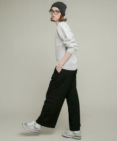 Sonny Label / サニーレーベル ニット・セーター | モックネックスウェットライクニットプルオーバー | 詳細15