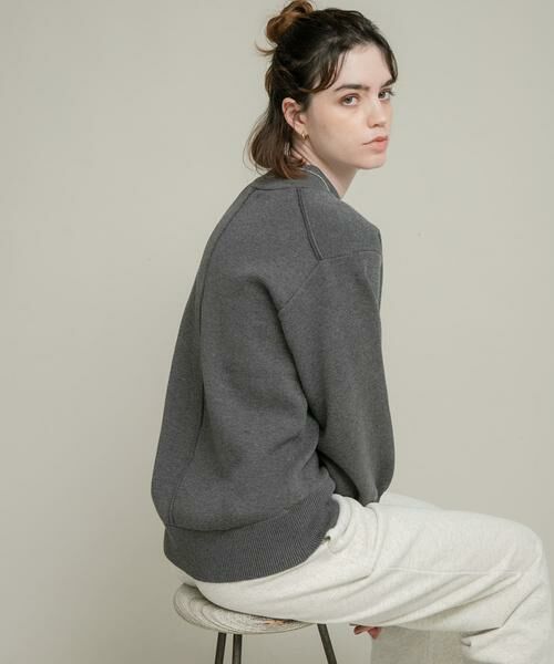 Sonny Label / サニーレーベル ニット・セーター | モックネックスウェットライクニットプルオーバー | 詳細27