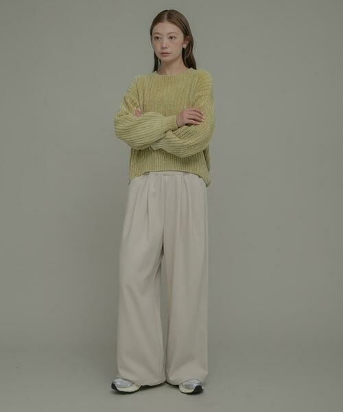 Sonny Label / サニーレーベル その他パンツ | 裏起毛イージーワイドパンツ | 詳細5