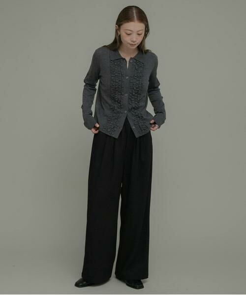 Sonny Label / サニーレーベル その他パンツ | 裏起毛イージーワイドパンツ | 詳細17