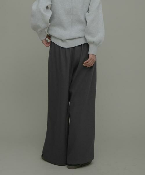 Sonny Label / サニーレーベル その他パンツ | 裏起毛イージーワイドパンツ | 詳細25