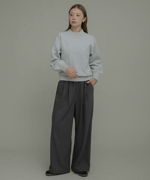 Sonny Label / サニーレーベル その他パンツ | 裏起毛イージーワイドパンツ | 詳細26