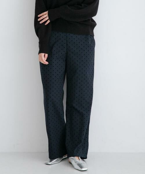 Sonny Label / サニーレーベル その他パンツ | 『WEB限定』フロッキードットイージーパンツ | 詳細1