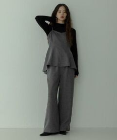 Sonny Label / サニーレーベル サロペット・オールインワン | ヘリンボーンキャミ×パンツセットアップ