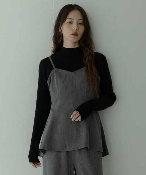 Sonny Label / サニーレーベル サロペット・オールインワン | ヘリンボーンキャミ×パンツセットアップ | 詳細12