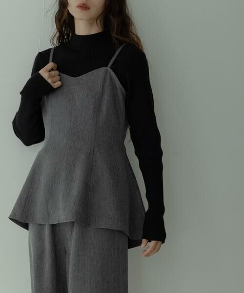 Sonny Label / サニーレーベル サロペット・オールインワン | ヘリンボーンキャミ×パンツセットアップ | 詳細15